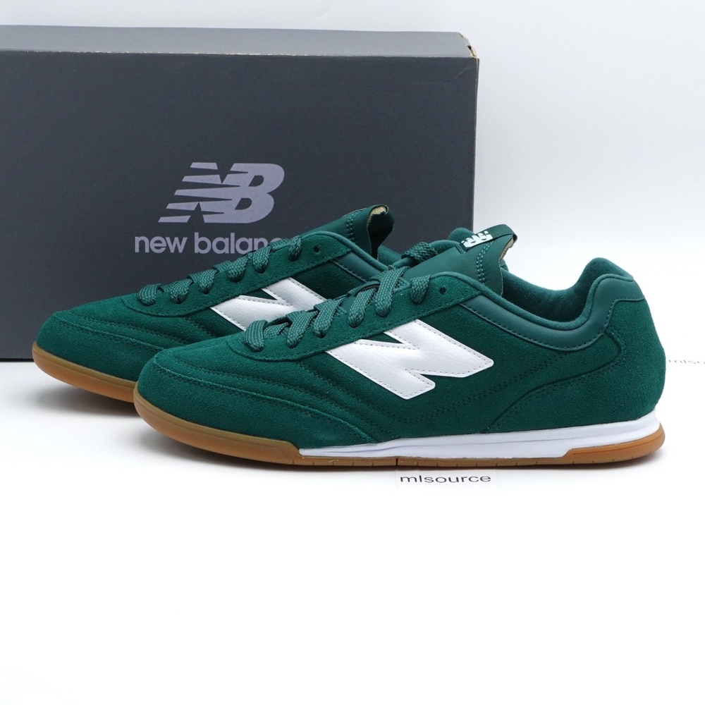 NEW Size 11.5 Men's New Balance RC42 Suede Sneakers URC42SD Marsh Green/NB White